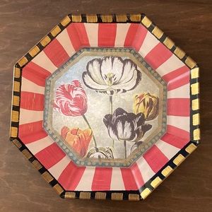 Passiflora Decoupage Octagon Plate